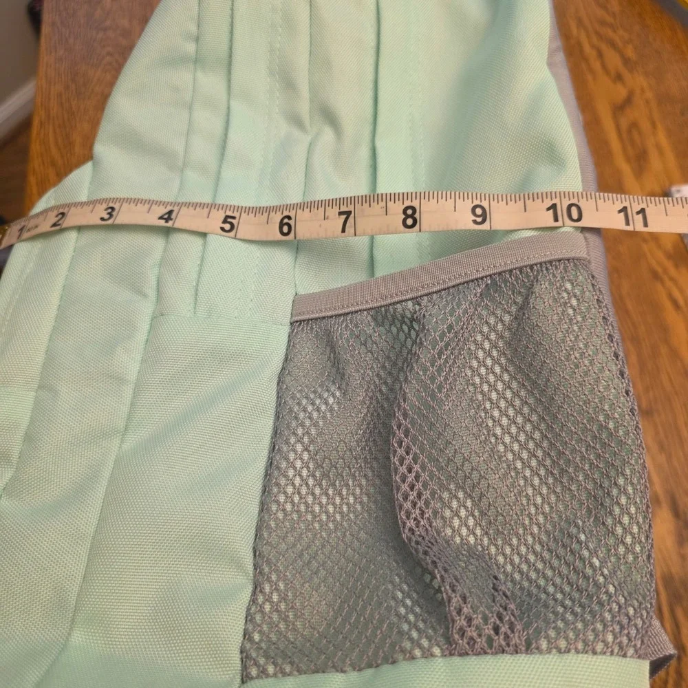 Trans by JanSport Mint Green Backpack School Bag Padded Straps Mesh Pocket 4 Zip